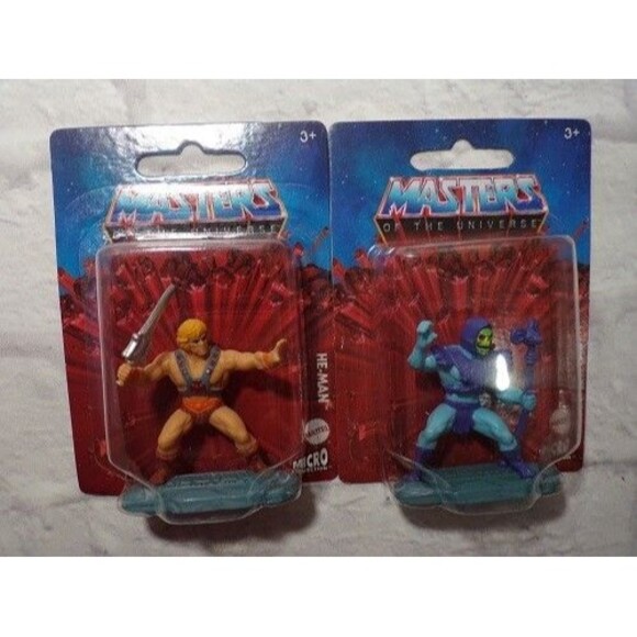 Lot Of 5 Masters Of The Universe Micro Collection Figure Cake Topper He-Man Orko - Picture 2 of 3